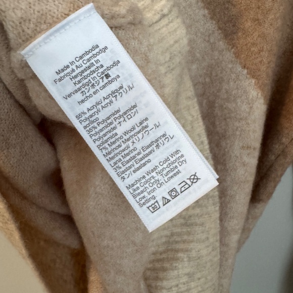 NWT J.Crew Factory Colorblock mockneck sweater in extra-soft yarn SZ XS - Picture 5 of 5